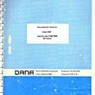 Dana Series 4400 Digital Multimeters Preliminary Manual :: FREE Shipping
