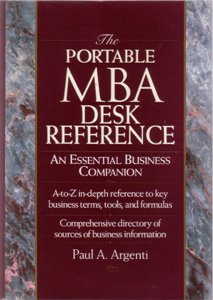 THE PORTABLE MBA DESK REFERENCE :: 1994 HB w/ DJ :: FREE Shipping