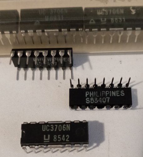 Lot of 17: Unitrode UC3706N