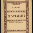HANDEL ACIS & GALATEA Songbook   FREE Shipping