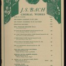 J.S. BACH CHORAL WORKS Songbook   FREE Shipping
