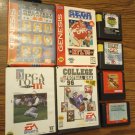 Lot of 8 Sega Genesis Sports Games-Tested: NFL95, Greatest Heavyweights, BB,Golf  FREE Shipping