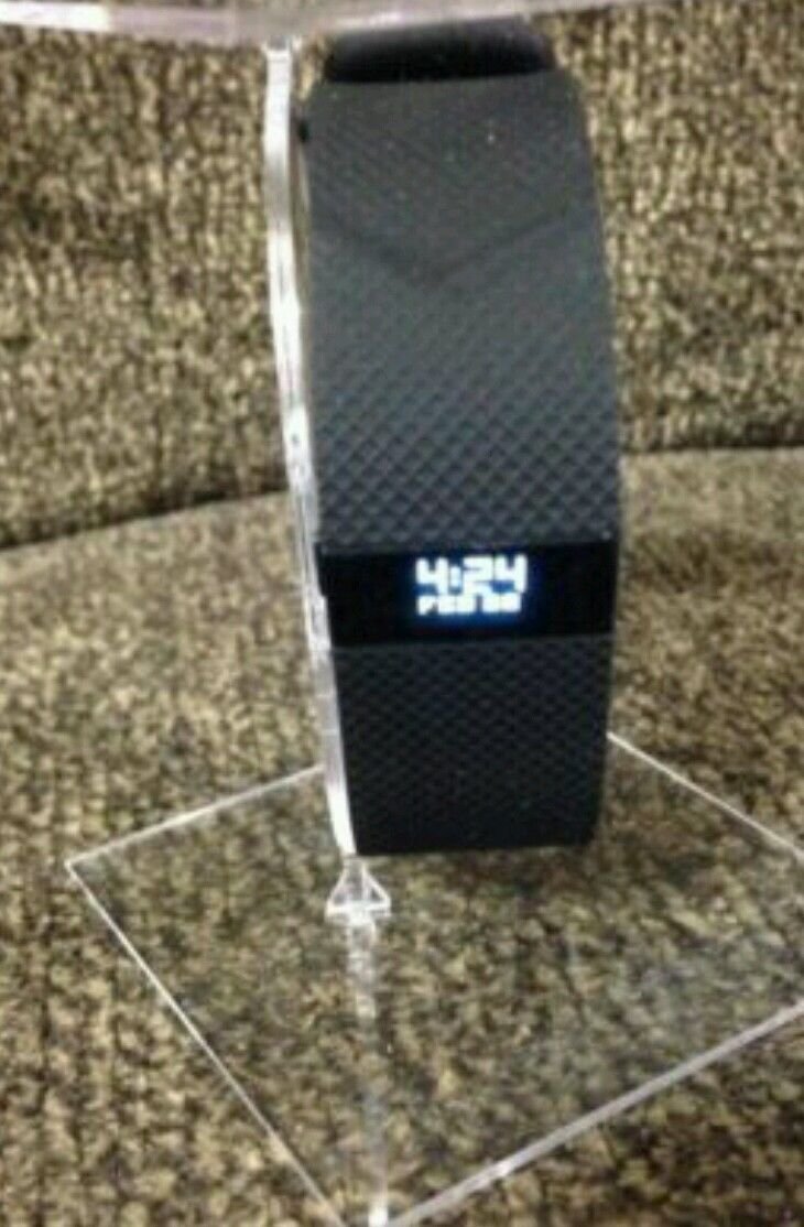 Fitbit Charge HR Large Black fitness tracker Lg fb405BKL tracker only no acesory