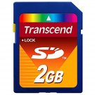 TRANSCEND 2GB SECURE DIGITAL CARD RETAIL - Sold as 2 Packs