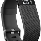 Fitbit Charge HR Wireless Activity Wristband (Black, Large (6.2 - 7.6 in))