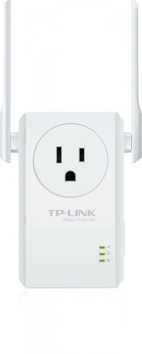 TP-Link N300 Wi-Fi Range Extender with Pass-Through Outlet w/ Easy Open Packa...