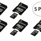 5 Pack Transcend 5 x 16GB Class 10 microSDHC Flash Memory Card TS16GUSDHC10