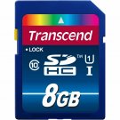 Transcend TS8GSDU1 8 GB Secure Digital High Capacity (SDHC) - 1 Card - Class...