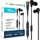Tech Armor [Apple MFi Certified] 8-pin Lightning Earbuds w/Extra Charge Port,...