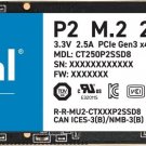 Crucial P2 3D NAND NVMe PCIe M.2 SSD Up 2400MB/s Computer Accessories