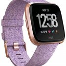 Fitbit Versa Special Edition Smartwatch with Woven Band - Lavender / Rose...