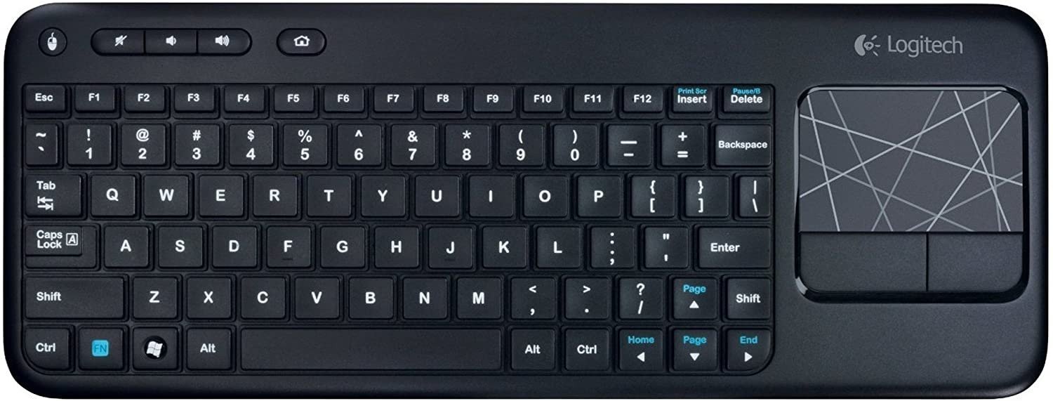 Logitech Wireless K400R 79 Key Slim Keyboard w/3.5" Touchpad & Nano Transceiver