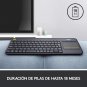 Logitech - Keyboard with Touchpad Logitech K400 Plus Black
