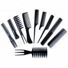 10 PCS Anti-static Plastic Hair Comb Suit