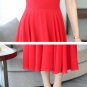 Women's Slim Short Sleeve V Neck Long Dress MIDI Dress