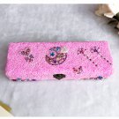 Children Hand-made DIY Wood Pencil Box Snow Mud Snowflake Clay