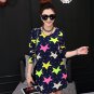 24 Colors Loose Large Size Printed Dress Medium Long Style Bottoming Shirt
