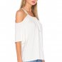 ELLA MOSS BELLA COLD SHOULDER TOP Size Small
