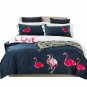 Home Textiles  100% Cotton Flamingo 3Pcs Bedding Set