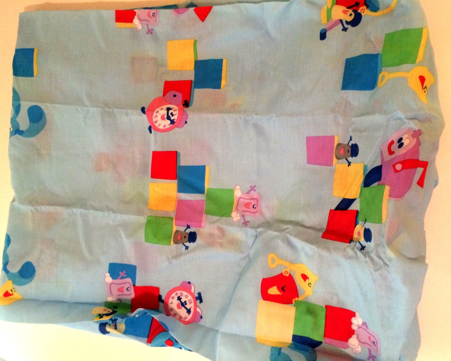 Blues Clues Toddler Bed Bottom Blue Bed Sheet Dan River Craft Material