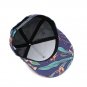 3D Full Printing Flat Brim Unisex Popular Hip Hop Style Cotton Hat Floral Print Snapback Cap