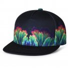 Fashion Women Men Hip Hop Cap Brilliant 3D Printing Color Bone Cotton Unique Snapback Basebball Hat