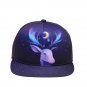 3D Deer printing Cotton European Popular Hip Hop Boys Girls Snapback Hats Shiny Color Baseball Cap