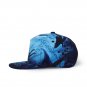 Bright Blue Colored Full 3D Printing Flat Brim Men Women Cheap Hip Hop Fashion Baseball Caps