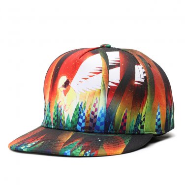 Cute Pattern 3D Printing Hip Hop Cap Men Women Couple Bone Fancy Baseball Caps