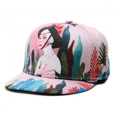 Popular Flat Brim 3D Printed City Girls Fancy Hip Hop Baseball Sports Caps for Men Women