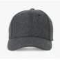 Men Women Keep Warm Snapback Bone Hat  Wool Felt Dark Gray Baseball Caps for Autumn Winter