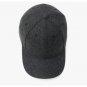 Men Women Keep Warm Snapback Bone Hat  Wool Felt Dark Gray Baseball Caps for Autumn Winter