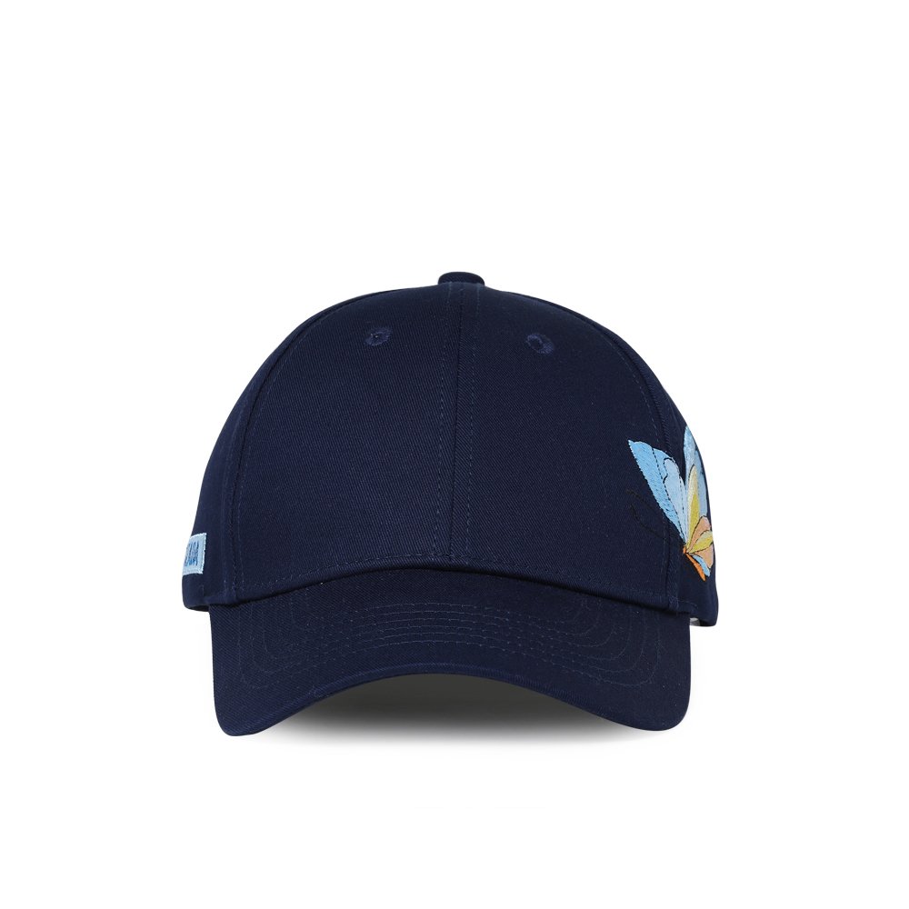 Cheap Baseball Caps for Sale Butterfly Embroidered Blue Snapback Cotton Spring Summer Autumn Hat
