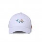 White Cotton Sport Caps Fashion Men Ladies Embroidery Floral Pattern Baseball Hats