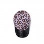 Men Women Sports Baseball Cap PU Leather Brim Leopard 3D Print Letter Embroidery Snapback Hat
