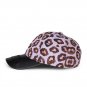 Men Women Sports Baseball Cap PU Leather Brim Leopard 3D Print Letter Embroidery Snapback Hat