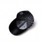 Men Women Sports Baseball Cap PU Leather Brim Leopard 3D Print Letter Embroidery Snapback Hat