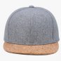 Gray Winter Baseball Caps Cotton Imitation Wool Hats Simple Flat Brim Snapback Men Women Sports Cap