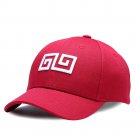 Fashion Embroidery Cotton Baseball Cap Adjustable Red Hip Hop Caps Snapback Hats for Men Women