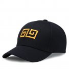 Black Embroidery Fashion Baseball Cap Adjustable Cotton Hip Hop Caps Snapback Hats for Men Women