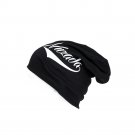 Black Skullies Beanies Letters Printing Knitted Caps Bonnet Hat Double Layer Cotton Women Men Hats