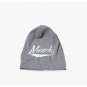 Dark Gray Skullies Beanies Letters Printed Knitted Cap Bonnet Double Layer Cotton Women Men Hats