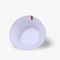 White Bucket Hat Floral Embroidered Women Men Stylish Outdoor Sports Sunscreen Cotton Fisherman Hats