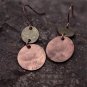 Retro Round Drop Earrings Ethnic Pendant  Vintage Fashion Dangle Earring Jewelry For Women