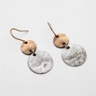 Women's Fashion Design Round Drop Earrings  Antique Silver Vintage Dangle Earring