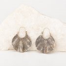 Women Fashion Vintage Shell-shaped Texture Drop Earrings Alloy Personality Girls Earrings Jewelry