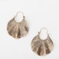 Women Fashion Vintage Shell-shaped Texture Drop Earrings Alloy Personality Girls Earrings Jewelry