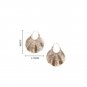 Women Fashion Vintage Shell-shaped Texture Drop Earrings Alloy Personality Girls Earrings Jewelry