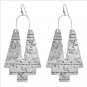 Antique Silver Drop Earrings Vintage Geometric Bohemia Dangle Earring Ethnic Women Jewelry