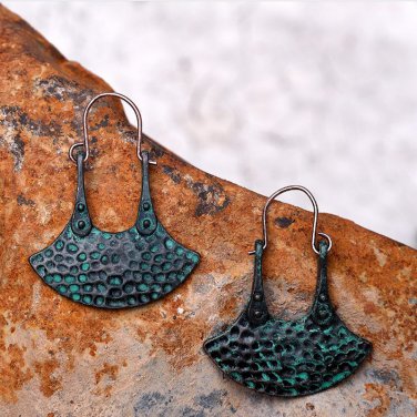Fashion Alloy Drop Earrings Patina Finish Lady Earrings Retro Charm Pendant Earrings Women's Jewelry